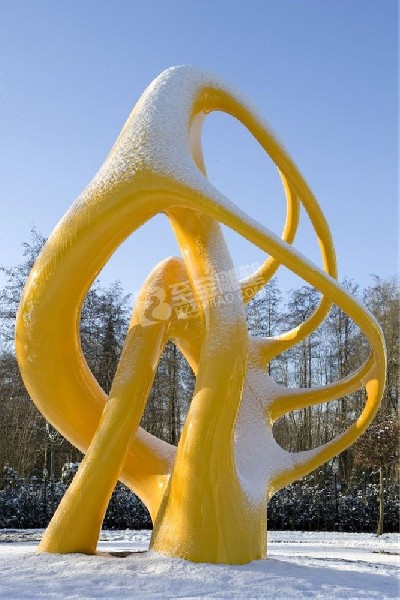 公园抽象蝴蝶不锈钢雕塑定制