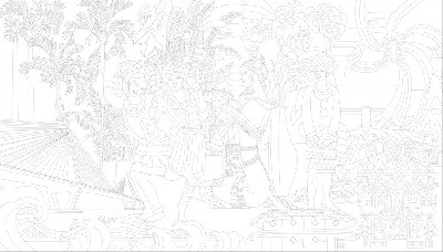 民族团结浮雕雕塑原创手绘设计稿