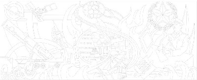 科技创新浮雕雕塑原创手绘设计稿