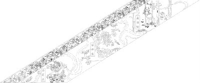 乡村振兴浮雕雕塑原创手绘设计稿