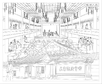 中医文化浮雕雕塑原创手绘设计稿