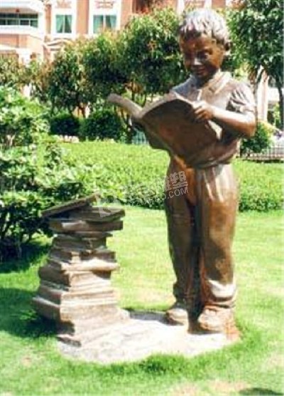 公园人物铸铜雕塑定制